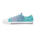 Axikronz 8T7 Canvas Low Top – Turquoise Mix Script | Hip - Hop Streetwear Shoes - Stykonz Graffiti Streetwear